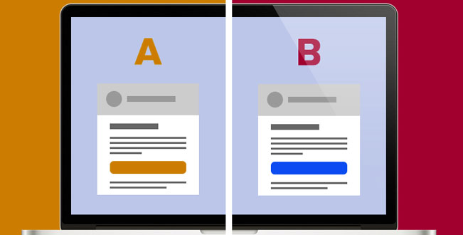 Facebook marketing A/B split test